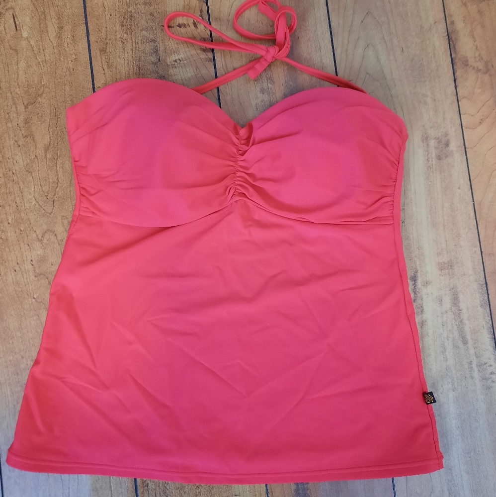 La Vie en Rose Aqua, Coral M tankini top